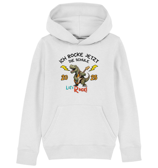 Schule Rockt T-Rex Edition Bio Hoodie personalisierbar