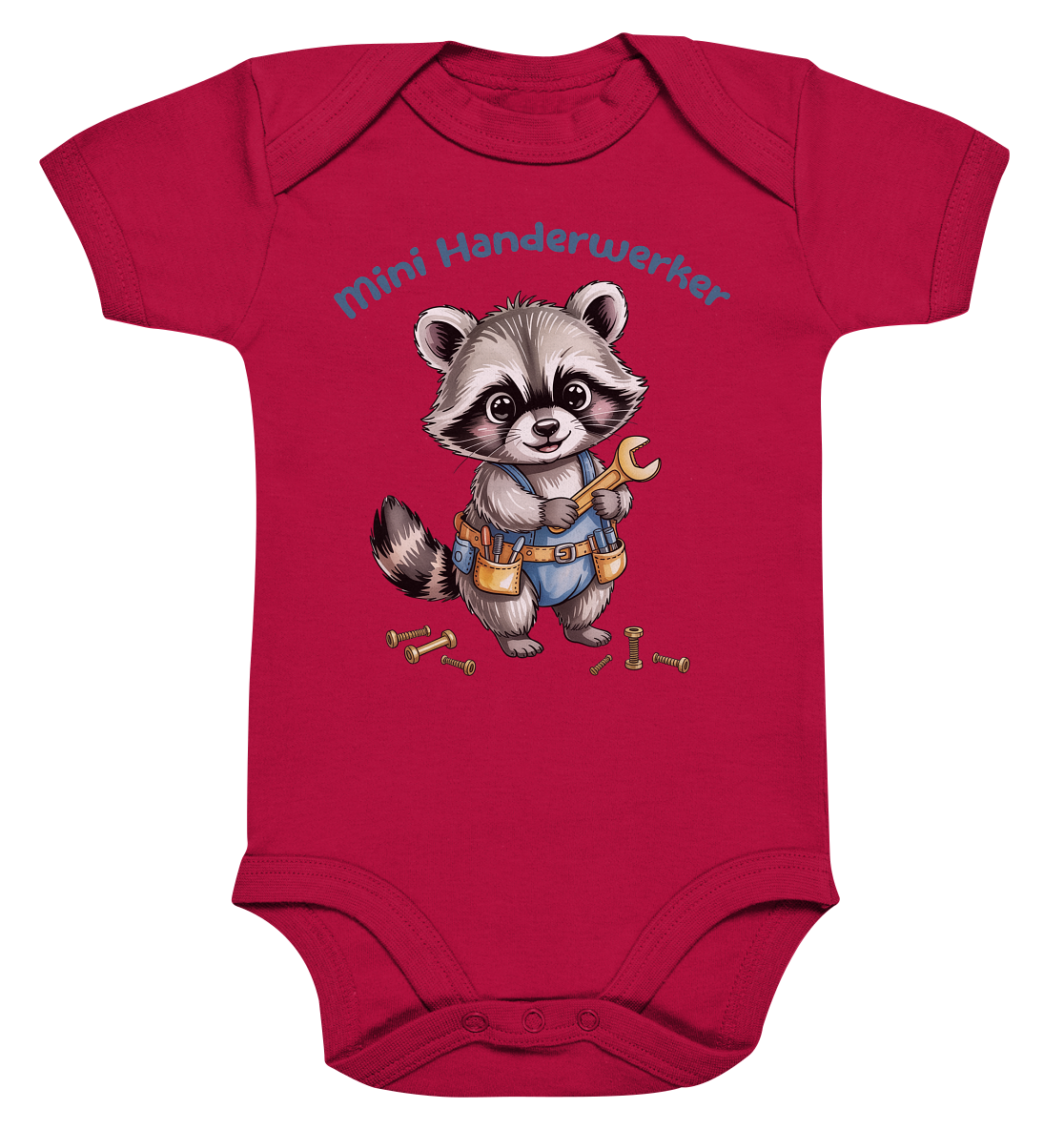 Mini Handwerker personalisierter Bio Babybody
