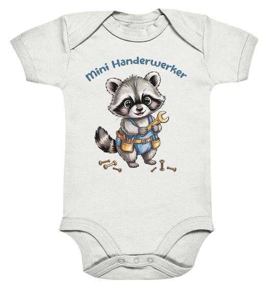Mini Handwerker personalisierter Bio Babybody