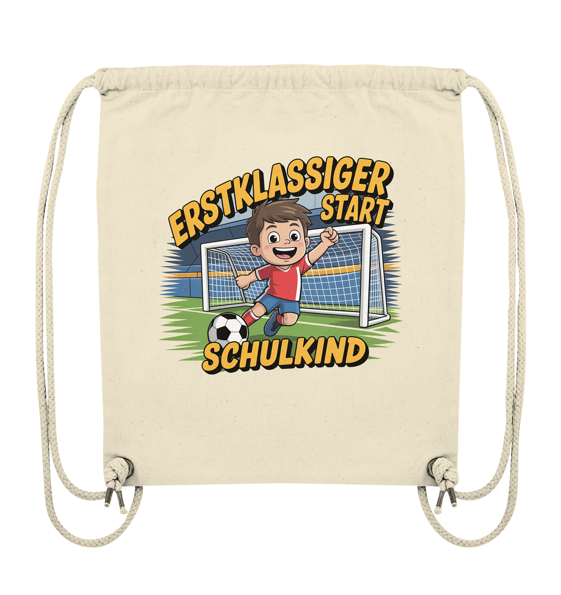 Fußball Turnbeutel zur Einschulung – mit Namen personalisiert