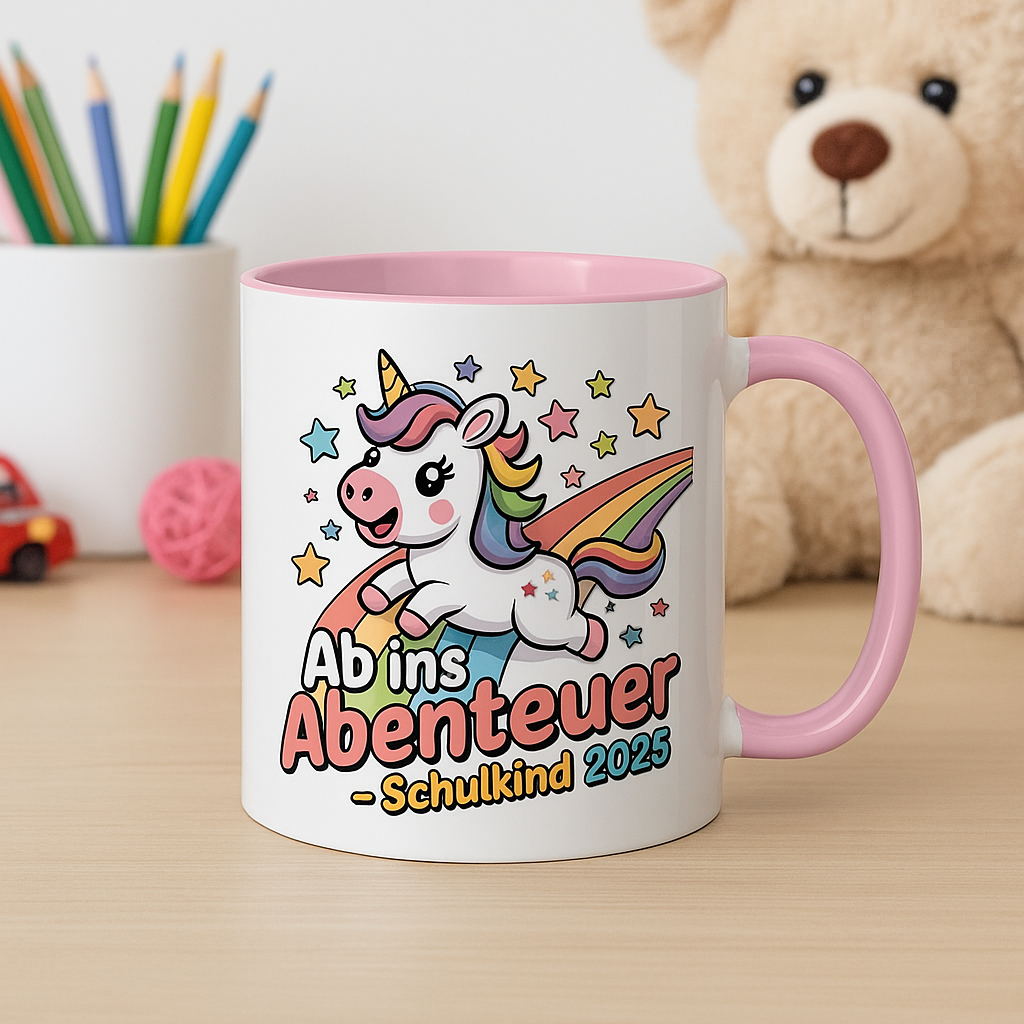 Einhorn Schulstart Tasse
