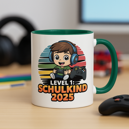 Level 1 Schulkind Tasse