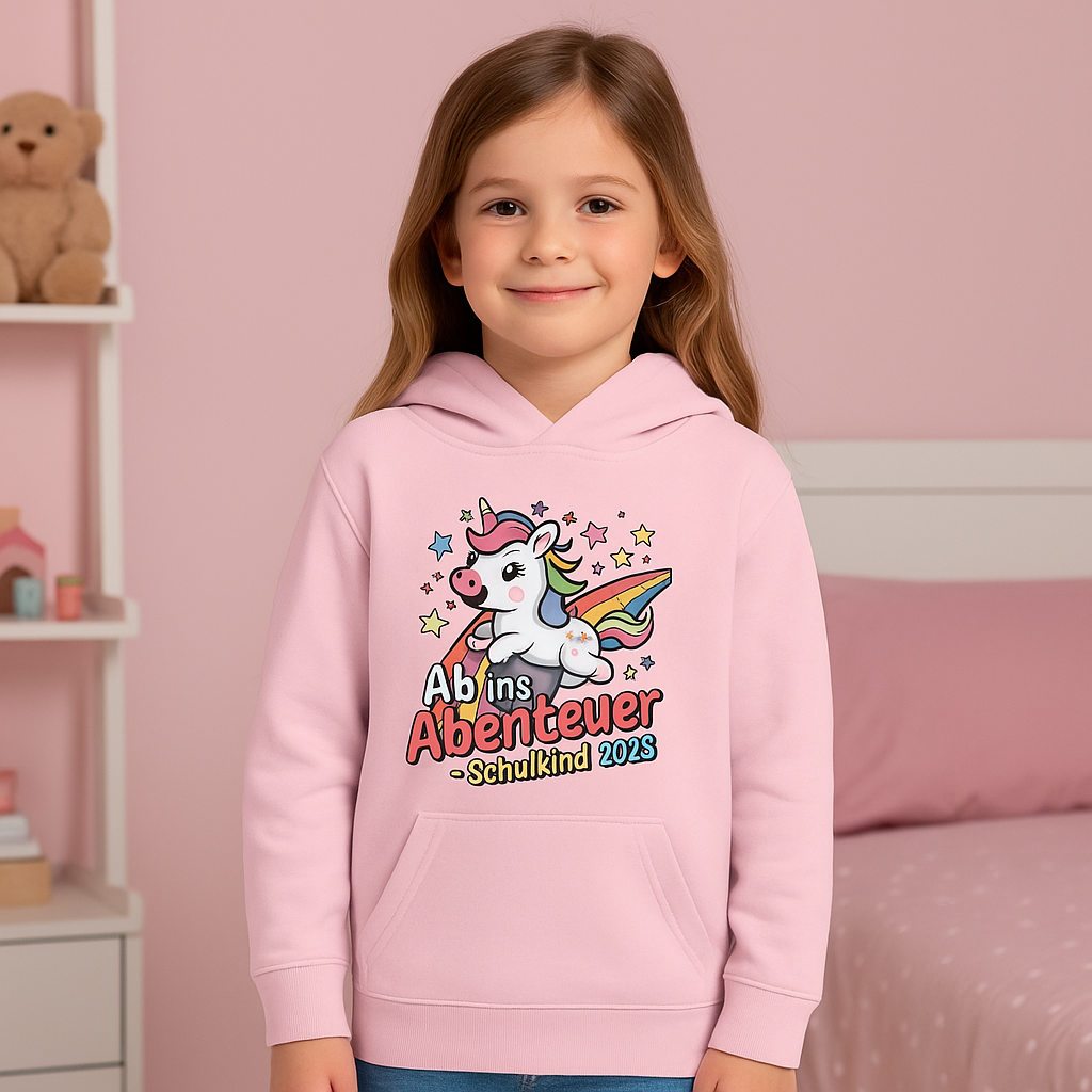 Einhorn Schulstart Bio Hoodie