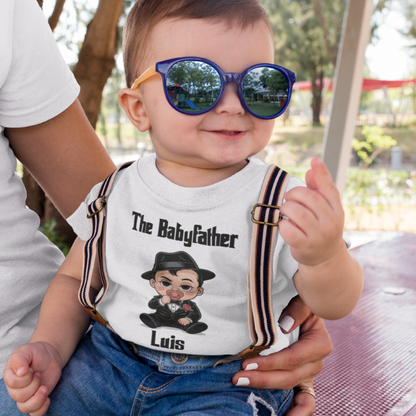 The Babyfather personalisierter Bio Babybody