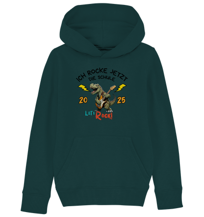 Schule Rockt T-Rex Edition Bio Hoodie personalisierbar