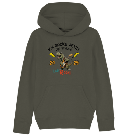 Schule Rockt T-Rex Edition Bio Hoodie personalisierbar