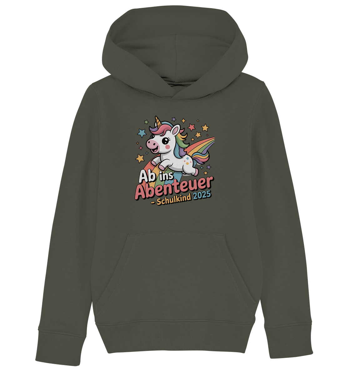 Einhorn Schulstart Bio Hoodie