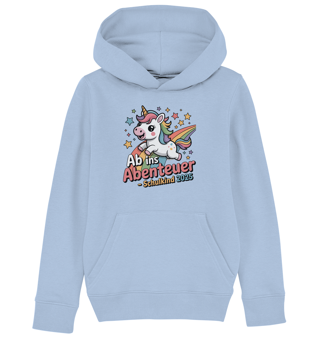 Einhorn Schulstart Bio Hoodie