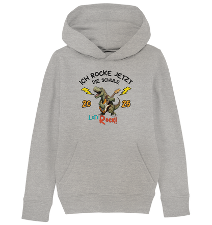 Schule Rockt T-Rex Edition Bio Hoodie personalisierbar