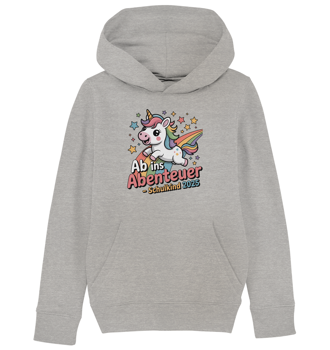Einhorn Schulstart Bio Hoodie