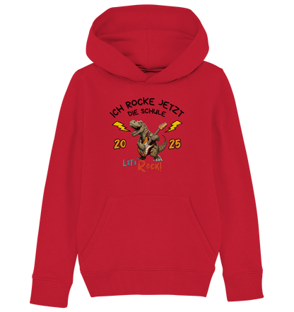 Schule Rockt T-Rex Edition Bio Hoodie personalisierbar