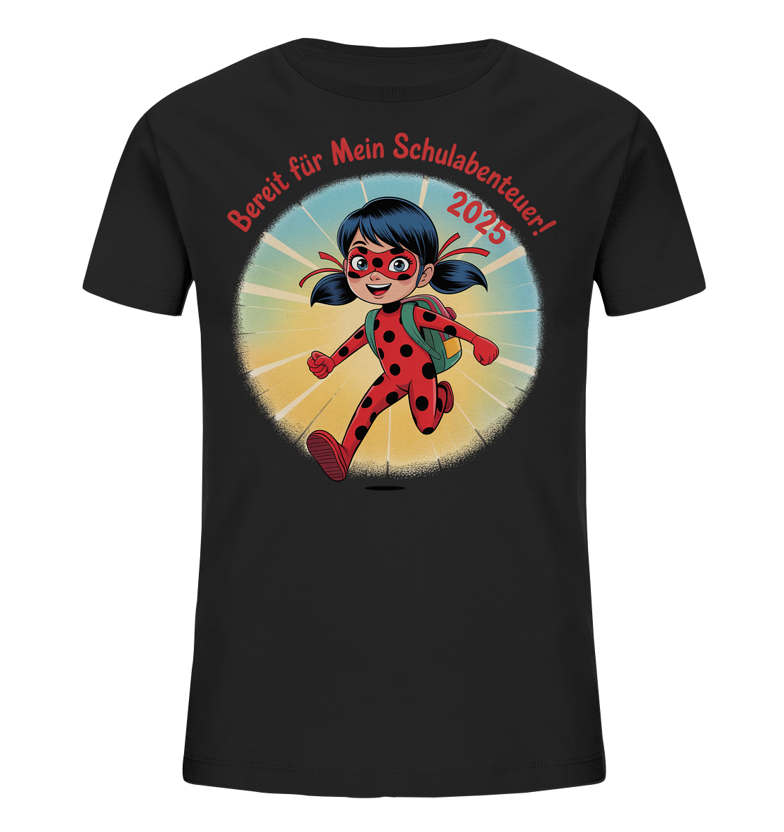 Ladybug Schulheldin Bio T-Shirt personalisierbar