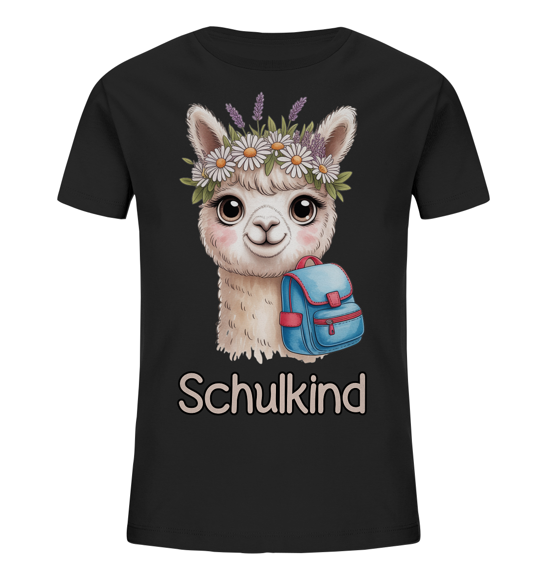 Alpaka Schulkind  - Kids Bio Shirt
