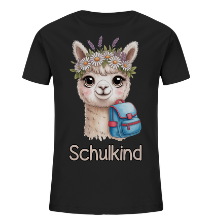 Alpaka Schulkind  - Kids Bio Shirt