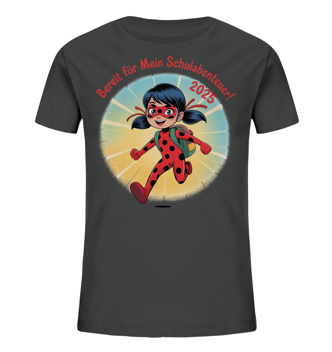 Ladybug Schulheldin Bio T-Shirt personalisierbar