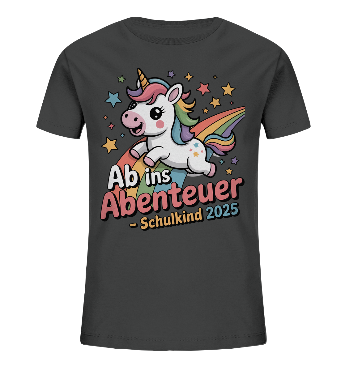 Einhorn Schulstart Bio T-Shirt