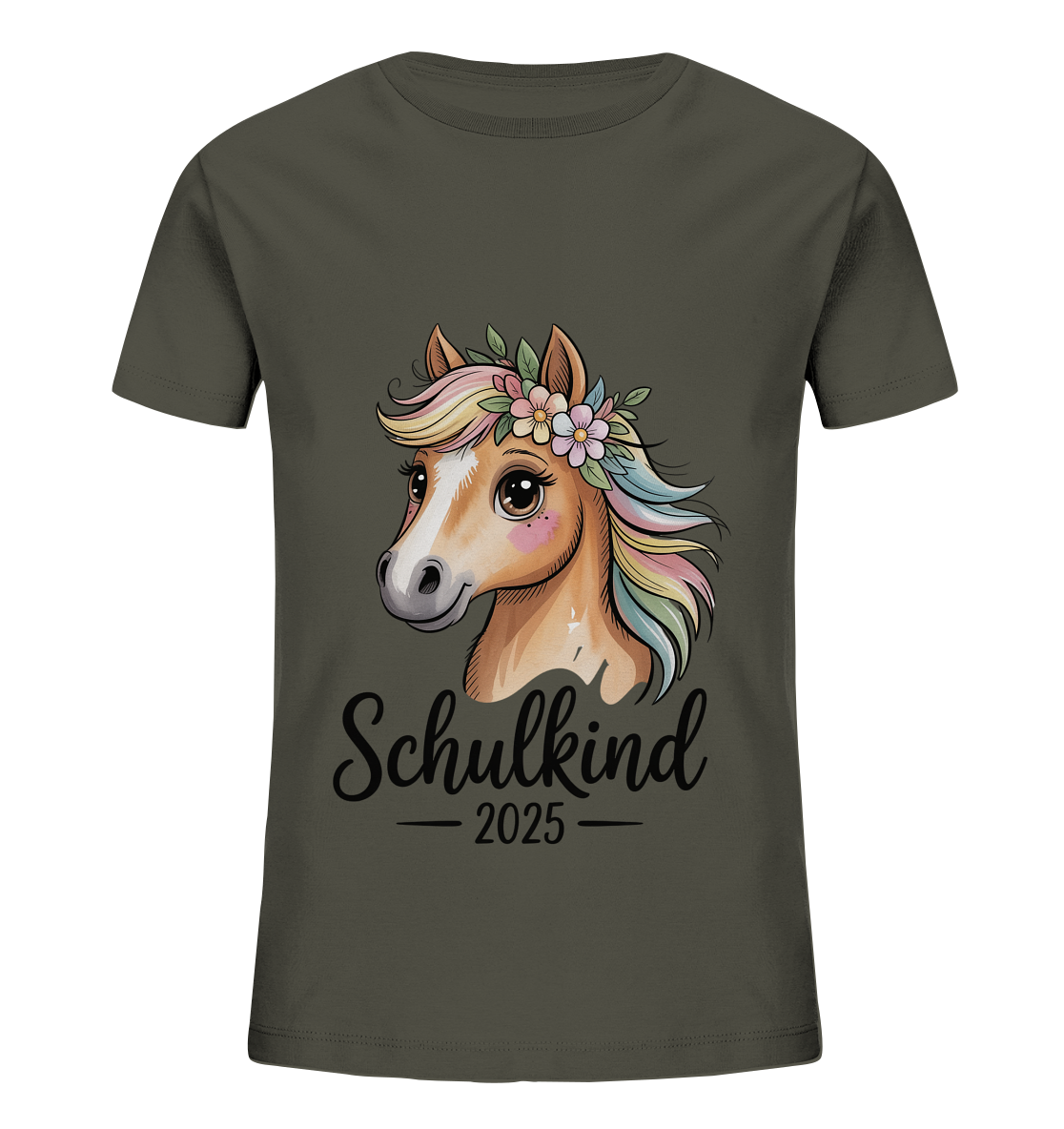 Pferdeglück Bio T-Shirt personalisiert
