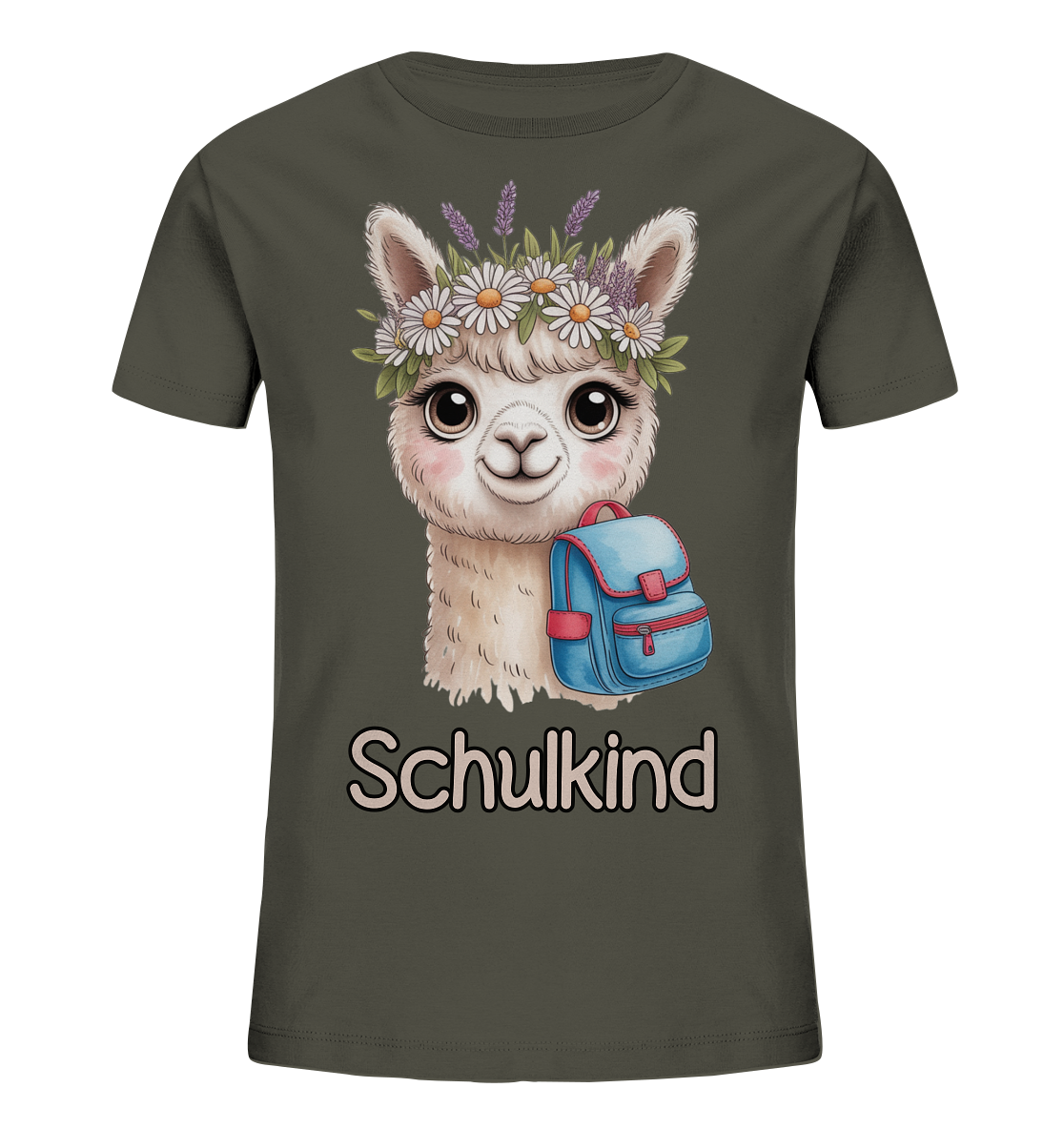 Alpaka Schulkind  - Kids Bio Shirt