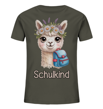 Alpaka Schulkind  - Kids Bio Shirt