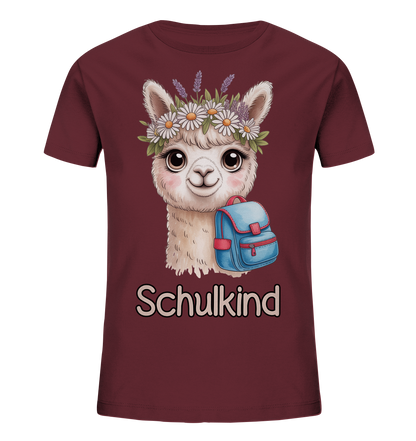 Alpaka Schulkind  - Kids Bio Shirt