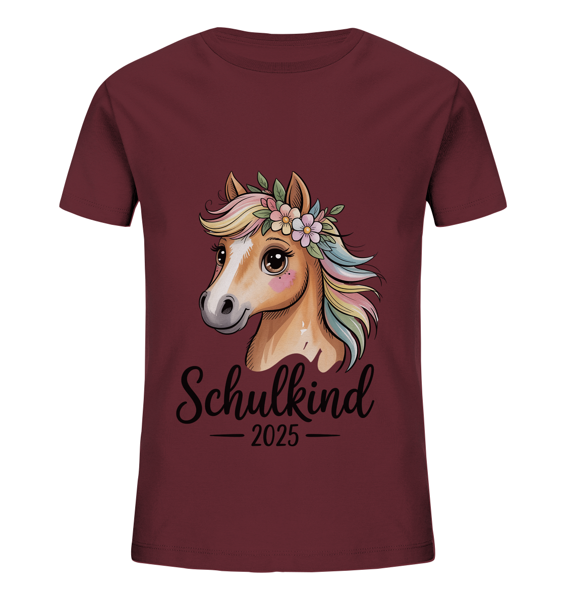 Pferdeglück Bio T-Shirt personalisiert