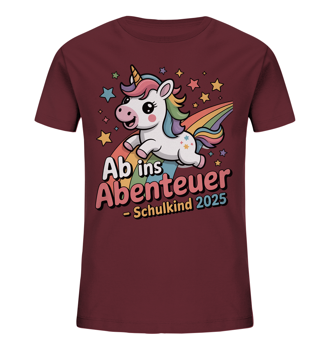 Einhorn Schulstart Bio T-Shirt