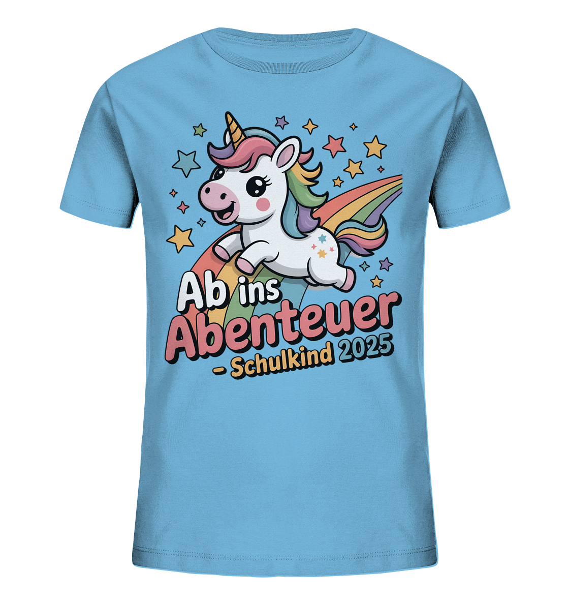 Einhorn Schulstart Bio T-Shirt