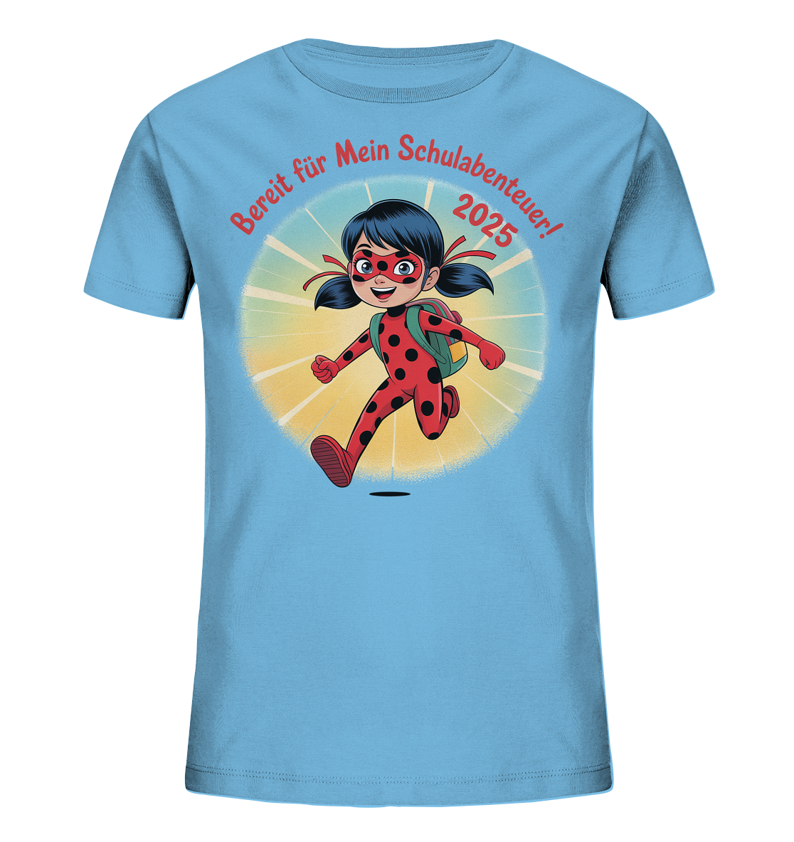 Ladybug Schulheldin Bio T-Shirt personalisierbar