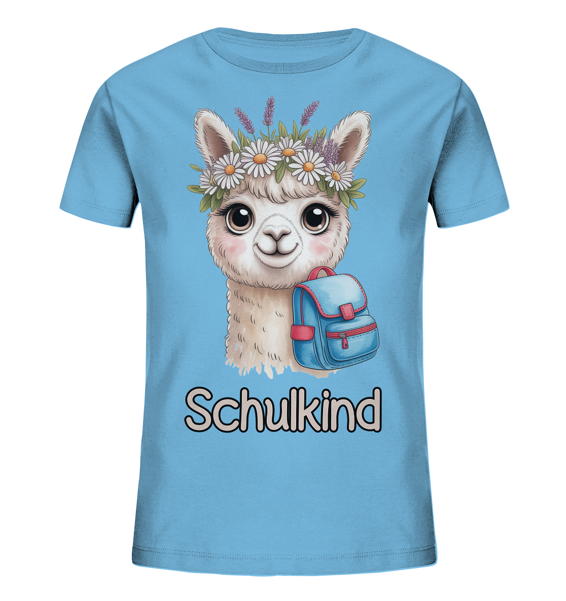 Alpaka Schulkind  - Kids Bio Shirt