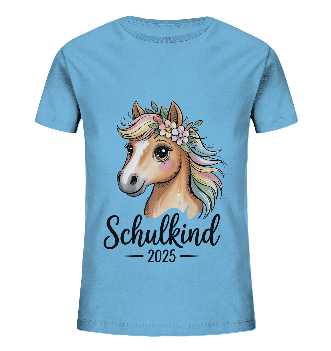 Pferdeglück Bio T-Shirt personalisiert