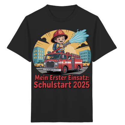 Mein erster Einsatz – Schulstart 2025 Feuerwehr Kind - Bio T-Shirt