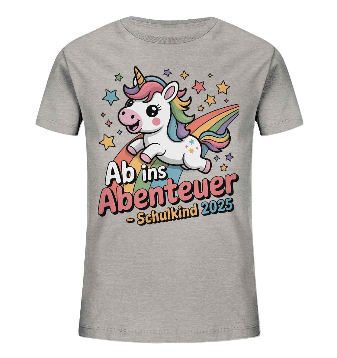 Einhorn Schulstart Bio T-Shirt