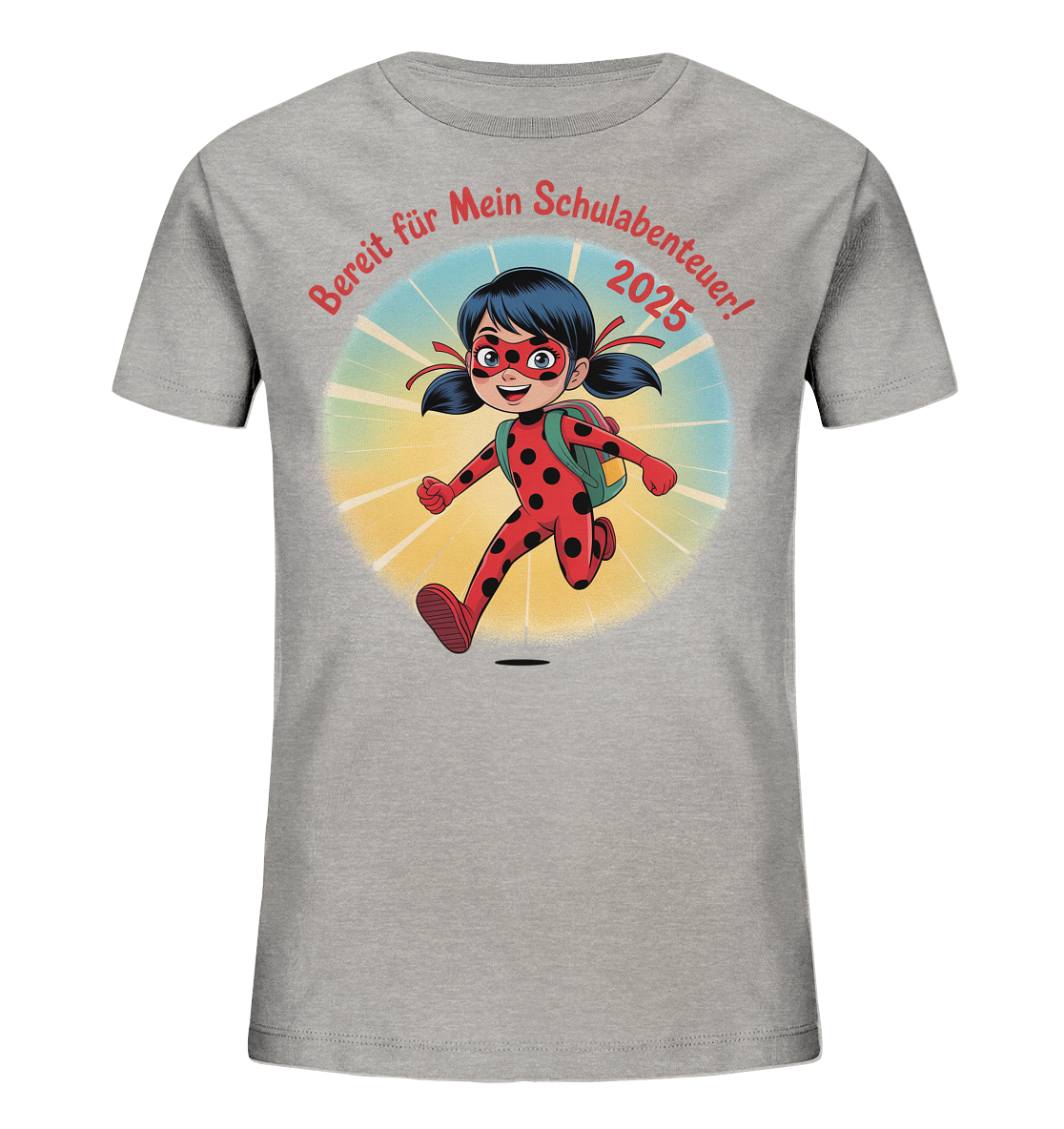Ladybug Schulheldin Bio T-Shirt personalisierbar