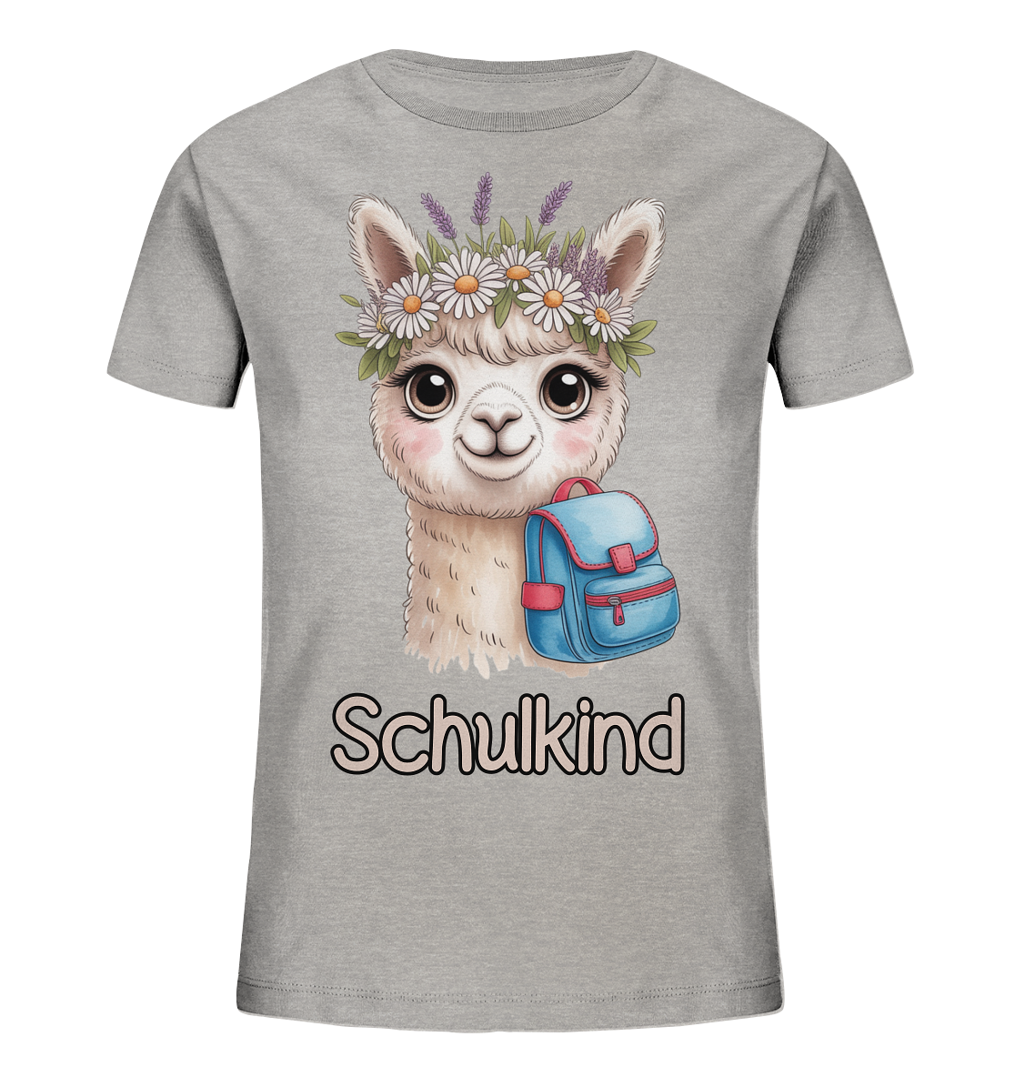 Alpaka Schulkind  - Kids Bio Shirt