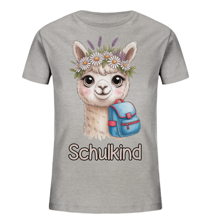 Alpaka Schulkind  - Kids Bio Shirt