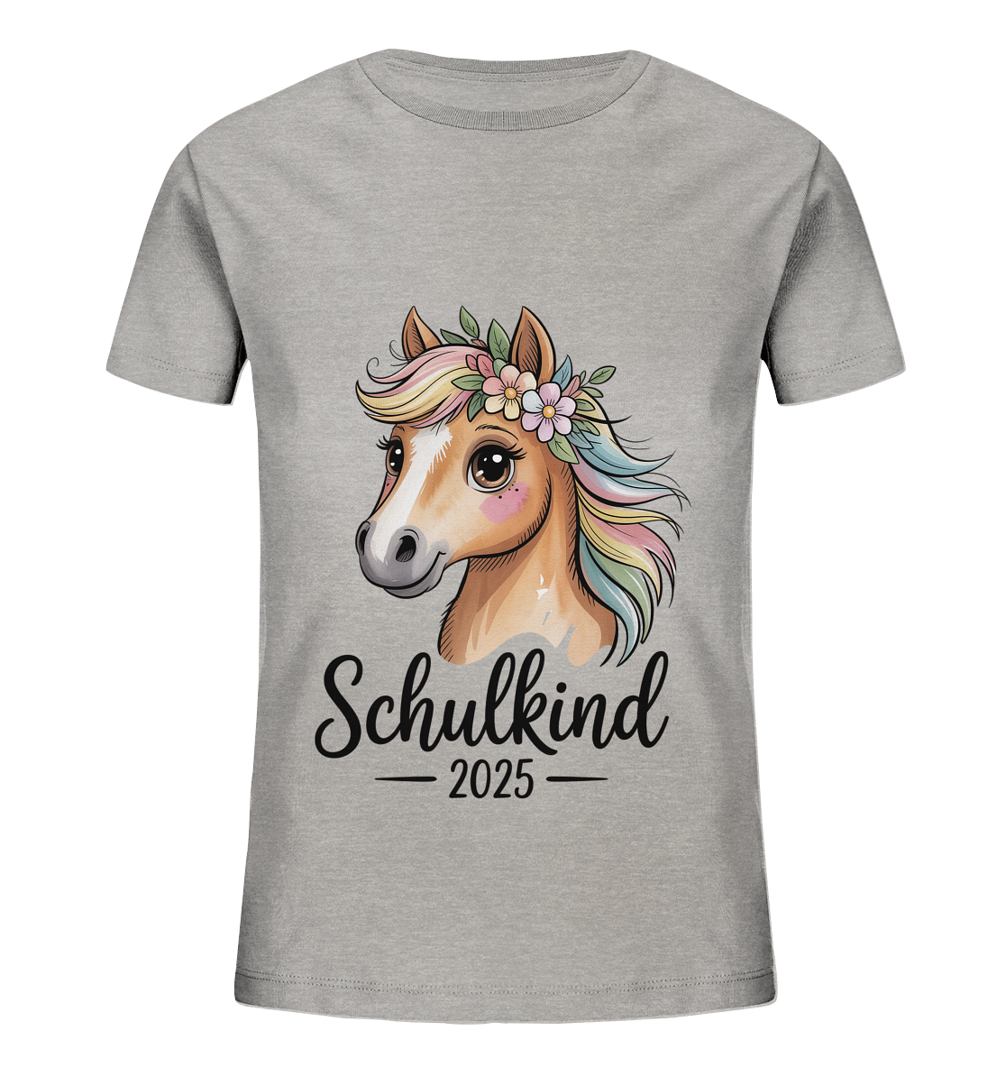 Pferdeglück Bio T-Shirt personalisiert