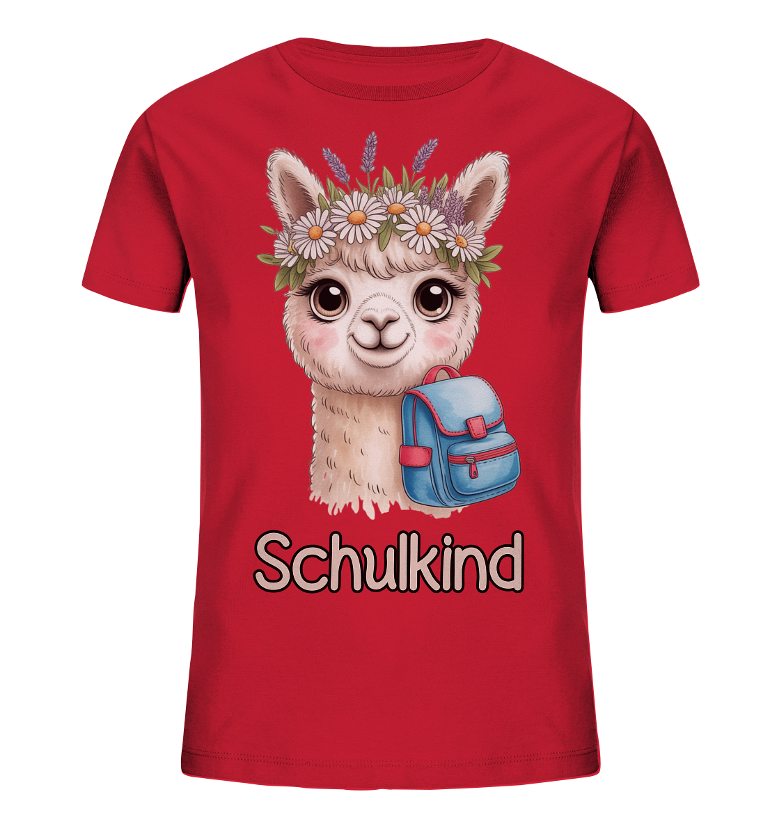 Alpaka Schulkind  - Kids Bio Shirt