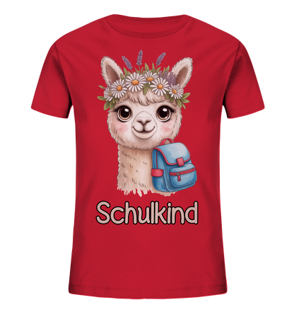 Alpaka Schulkind  - Kids Bio Shirt