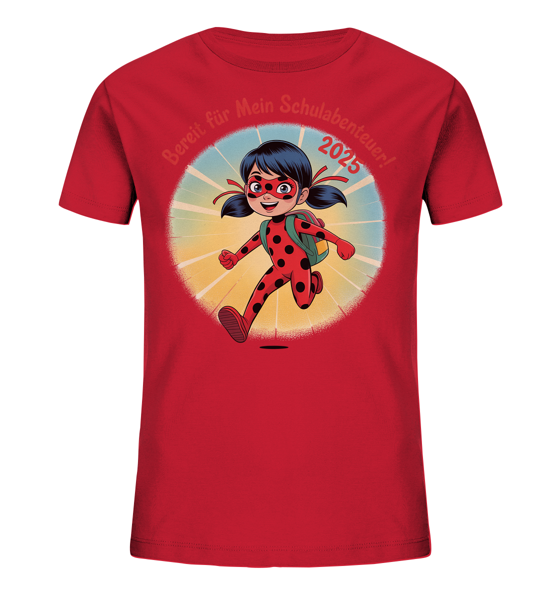 Ladybug Schulheldin Bio T-Shirt personalisierbar