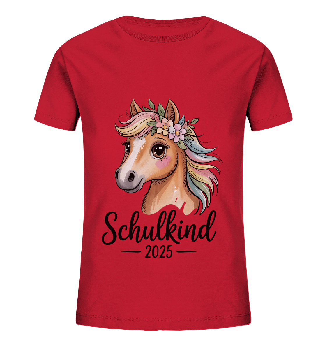 Pferdeglück Bio T-Shirt personalisiert
