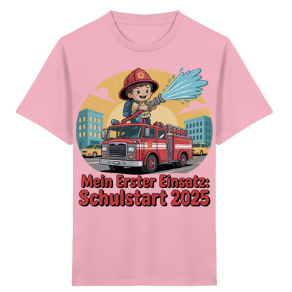 Mein erster Einsatz – Schulstart 2025 Feuerwehr Kind - Bio T-Shirt