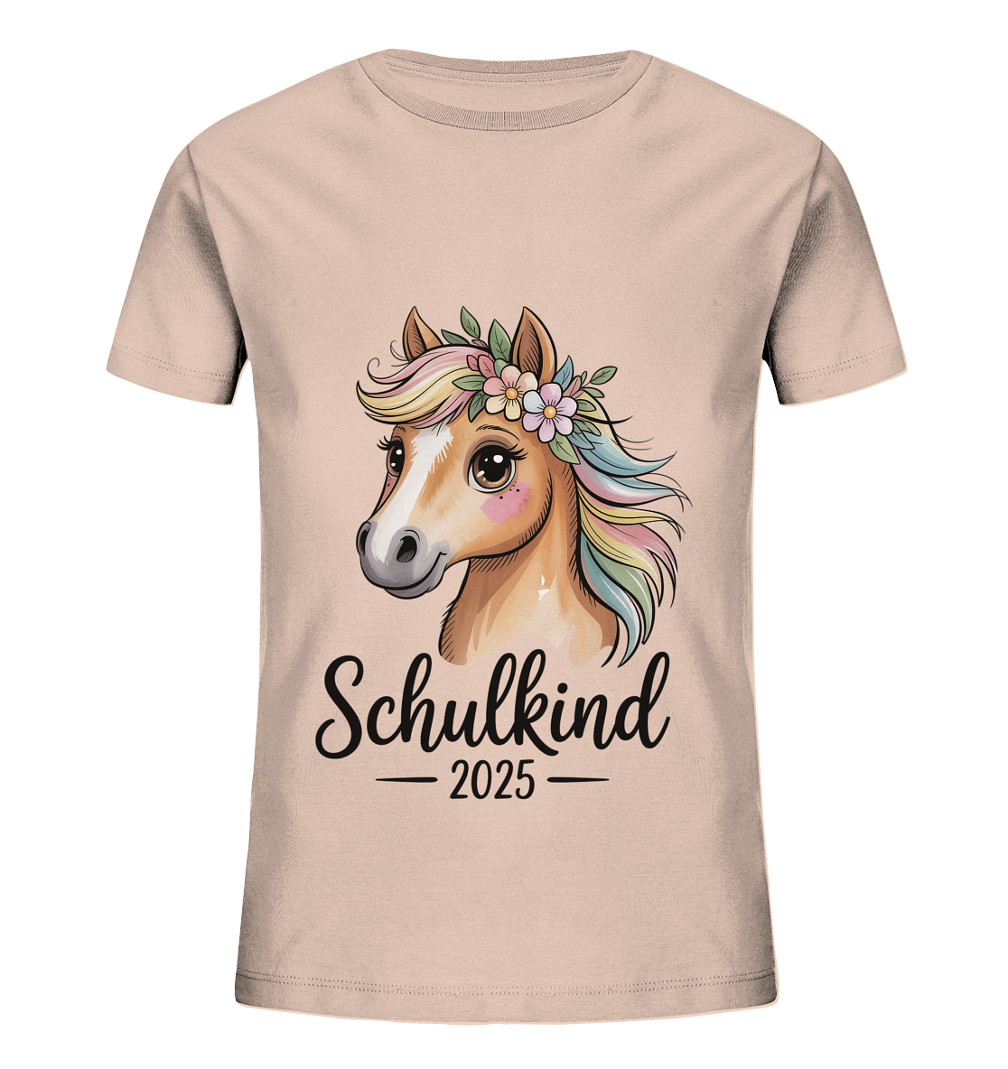 Pferdeglück Bio T-Shirt personalisiert