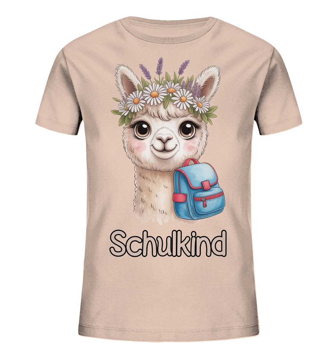 Alpaka Schulkind  - Kids Bio Shirt