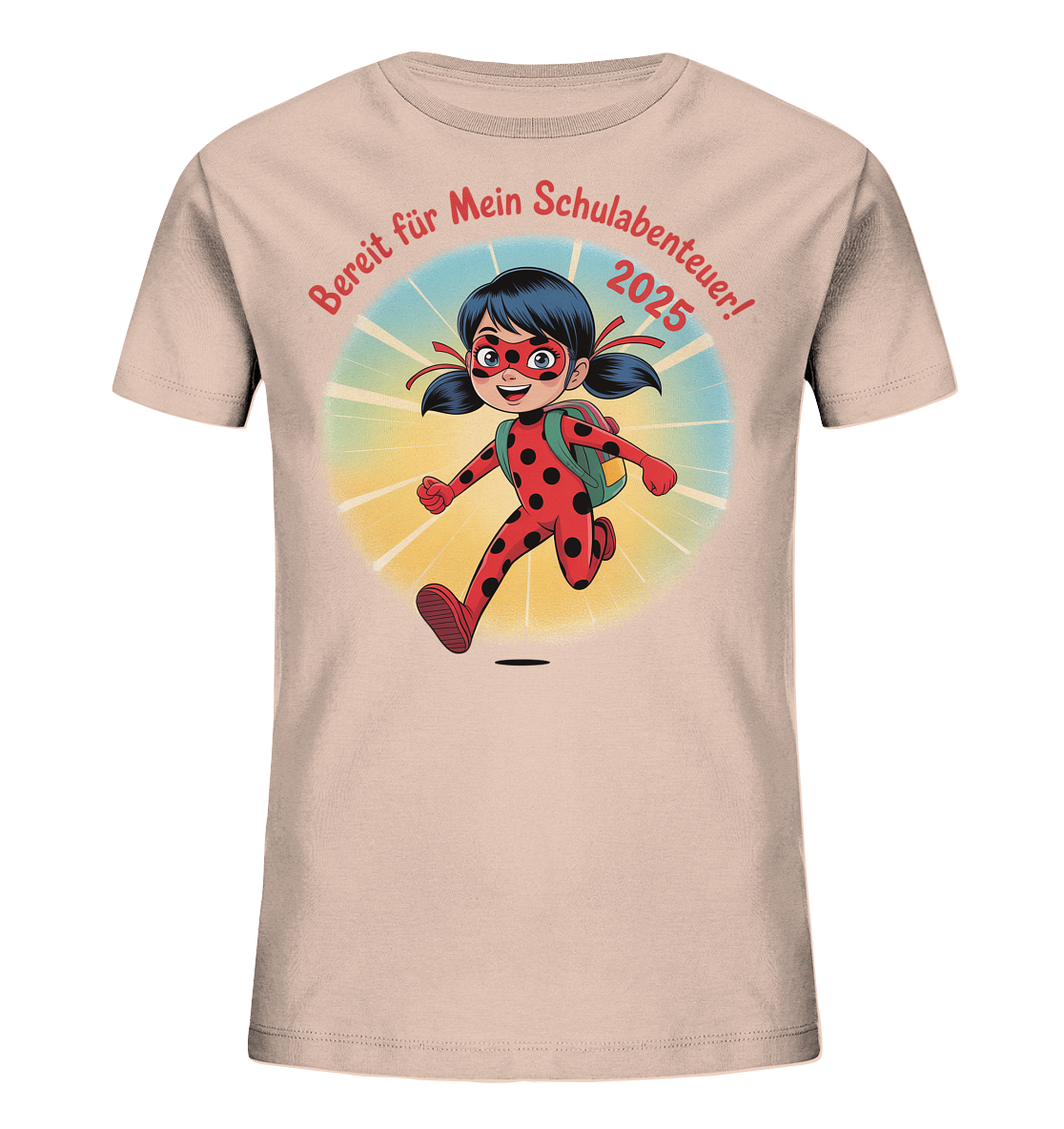 Ladybug Schulheldin Bio T-Shirt personalisierbar