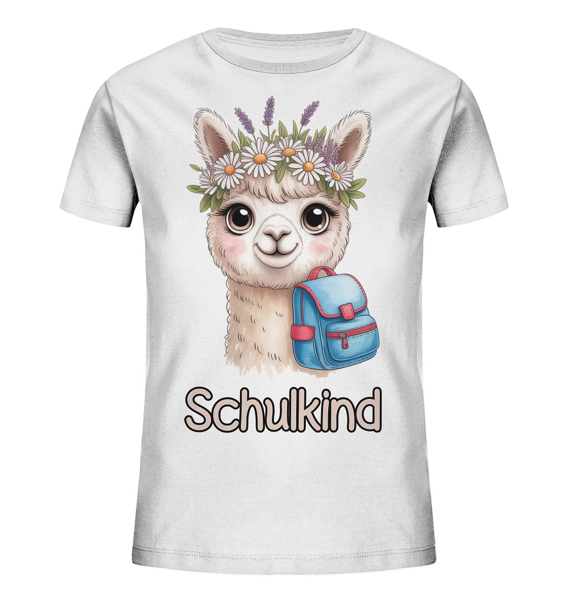 Alpaka Schulkind  - Kids Bio Shirt