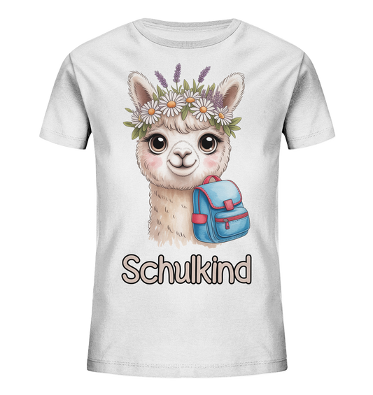 Alpaka Schulkind  - Kids Bio Shirt