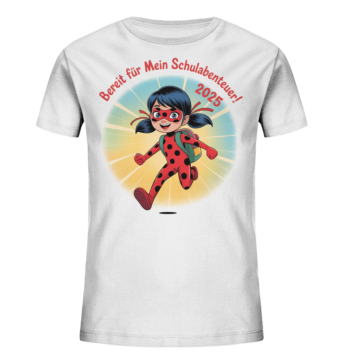 Ladybug Schulheldin Bio T-Shirt personalisierbar