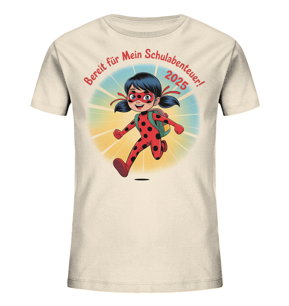 Ladybug Schulheldin Bio T-Shirt personalisierbar