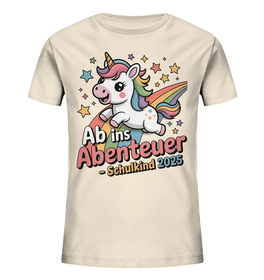 Einhorn Schulstart Bio T-Shirt
