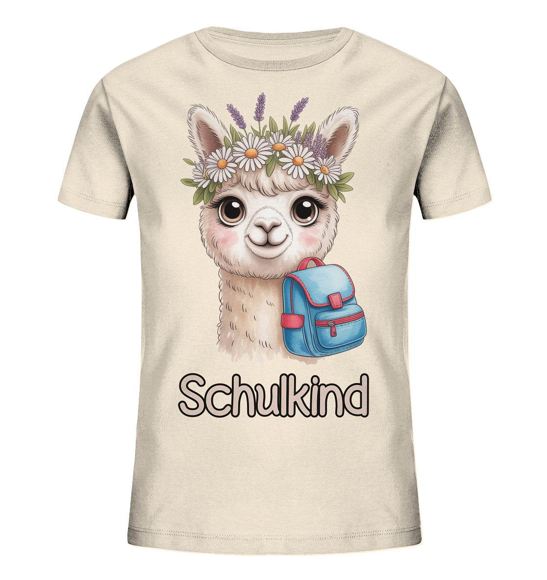 Alpaka Schulkind  - Kids Bio Shirt